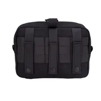 Pochette médicale tactique en nylon Molle, double fermeture éclair, sac de taille utilitaire, trousse de premiers soins pour la chasse, le camping, la randonnée