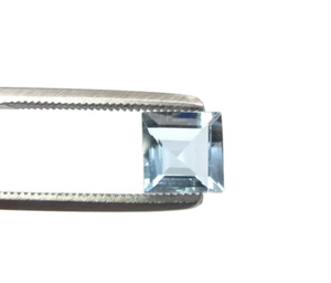 Aguamarina Natural, Beryl Cuadrado, Gema Suelta Facetada Azul de 3mm a 10mm, Gema de Color Azul Certificada - Product Image 3