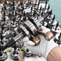 Crankshaft Baja Tempa 4340 Presisi Tinggi yang Dibuat dengan Mesin CNC Khusus untuk Mesin Drone Profesional dan Sistem Propulsi Motor UAV