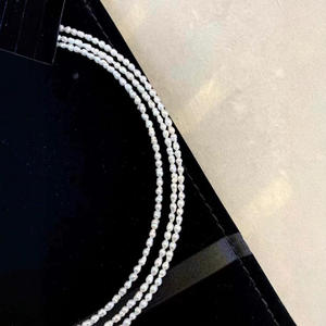 Collar de Perlas de Agua Dulce Naturales de 4-5 mm, Círculo Perfecto, Aurora Lunar, Separadas, Versátiles, Múltiples Estilos de Uso - Product Image 3