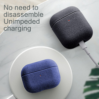 Étui de luxe pour AirPods Pro 3 en Alcantara, accessoires tout compris avec coque de protection pour AirPods 4