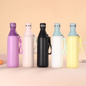 Silicone Insulated Portable Promotional <b>Cup</b> Double Lid <b>Large</b> Capacity Fruit Design Silk Screen Printing Customizable for Women - Product Image 2
