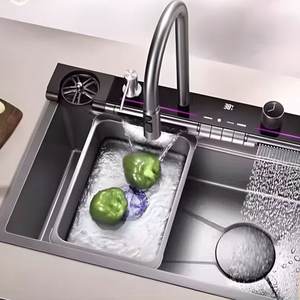 Fregadero de Cocina Empotrable de Acero Inoxidable con Reducción de Ruido, Resistente al Óxido y Fácil de Limpiar - Product Image 1