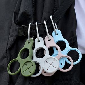 Portable Outdoor Silicone Water Bottle Holder with Carabiner and Novelty <b>Hook</b> for Backpack Belt or Towel - Product Image 4
