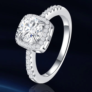 Aivenchy Hot Lab Grown <span class=keywords><strong>Diamond</strong></span> Ladies Ring Fine Jewelry 925 Sterling Silver Banhado a Ródio Mulheres <span class=keywords><strong>D</strong></span> <span class=keywords><strong>Moissanite</strong></span> Anel de Dedo - Product Image 3