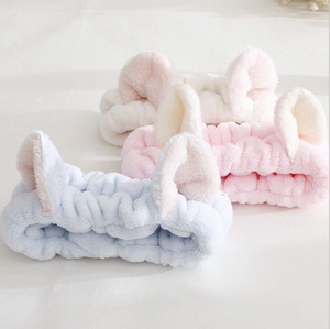 أزياء جديدة سبا أغطية الرأس للوجه للنساء الفتيات ماكياج الشعر أفخم لطيف غسل الوجه القط الأذن هيرباند - Product Image 2