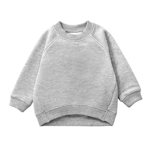 Sudadera, детская одежда на заказ, мягкая толстовка, свободная 100% хлопковая толстовка с длинными рукавами, пуловер с круглым вырезом, детская одежда