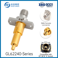 Sonda de prueba RF GL62240 con conector SMA hembra de montaje en brida, compatible con RF III IV V, para pruebas de módulos inalámbricos en PCB con zócalo SMT, de CC a 6 GHz