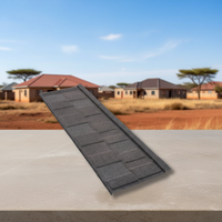 Tuile de toiture métallique moderne revêtue de pierre avec garantie de plus de 5 ans pour les hôtels et ateliers dans les projets immobiliers du Nigéria