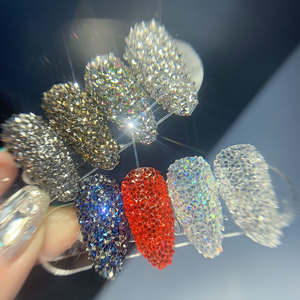 Diamantes de imitación de neón para mujer, joyería de Metal, constelaciones, redondos, coloridos, Natural, diseño para decoración de <span class=keywords><strong>uñas</strong></span> 3D - Product Image 2