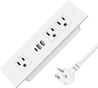 Weiße Möbel-Schubladeneinbau-Steckdosenleiste 20W PD USB-C 18W QC3.0 USB-A Unterputz-Steckdose für Konferenztisch-Steckdosen