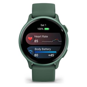 Montre connectée Garmin VIVOACTIVE 6 42 mm avec écran AMOLED, bracelet vert, GPS et surveillance de la fréquence cardiaque - Product Image 2