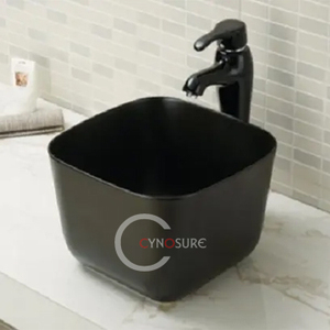 Lavabo Redondo de Cerámica para Baño, Diseño Artístico en Color - Product Image 2
