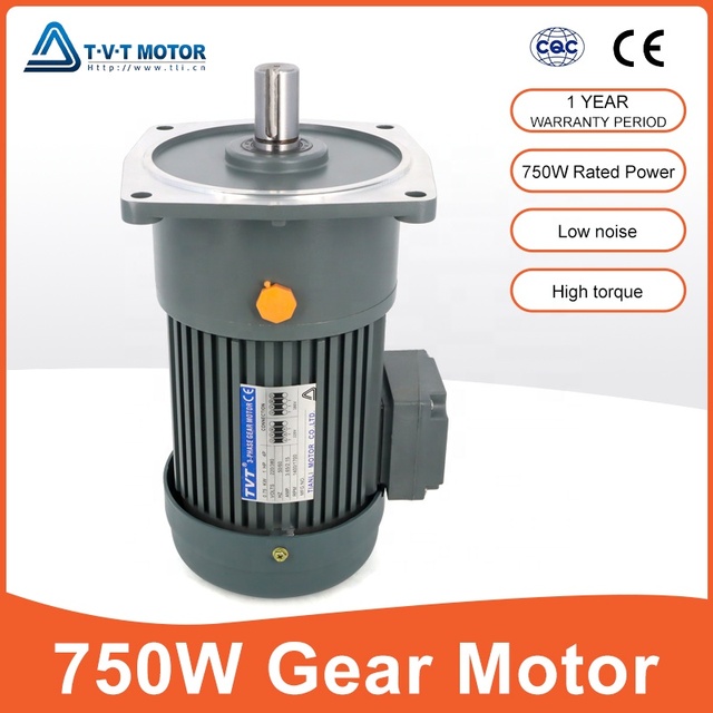 Heavy Duty 1 HP Gear Motor 380V 3 Phase 28mm Shaft Vertical Reducer Gearbox for Industrial Glue and Paint Mixers