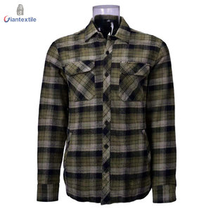 Inverno degli uomini Della <span class=keywords><strong>Camicia</strong></span> 100% Degli Uomini Della <span class=keywords><strong>Camicia</strong></span> di Flanella di Cotone <span class=keywords><strong>A</strong></span> Maniche Lunghe Giacca <span class=keywords><strong>Camicia</strong></span> - Product Image 6