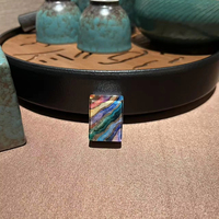 Tuiles de Mahjong personnalisées avec gravure pour cadeaux d'entreprise, ajoutez votre logo sur une face sur des objets artisanaux en bois avec incrustation acrylique