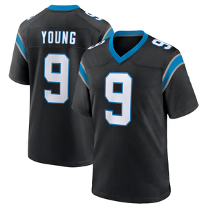 Vente en gros de maillots de football américain brodés # 4 Tetairoa McMillan # Maillot de football américain pour homme 9 Bryce Young des Panthers de Carolina - Product Image 2