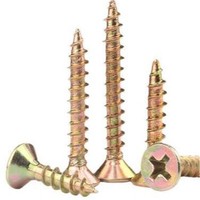 Tornillos para Madera de Cabeza Plana Phillips con Ranura Cruzada, Zincados, Clase 4.8 y 6.8, Estándar B18.6.1