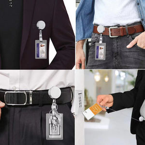 Wholesale Retractable Keyring Metal Wire Keychain Pull Recoil Sporty <b>Key</b> <b>Ring</b> Anti Lost ID Card Holder Telescopic Burglar Chain - Product Image 2