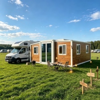 Maison conteneur extensible pré-assemblée de 20 pieds pour espace de vie privé