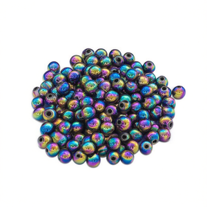 ลูกปัดโลหะทรงกลมสีรุ้งขนาด 10 มม. ยี่ห้อ Ilan Abalorios สำหรับทำเครื่องประดับ - Product Image 4