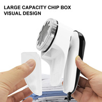 Machine anti-bouloches électrique portable rechargeable avec écran LED et lames en acier inoxydable pour vêtements, pulls, voitures et usage domestique