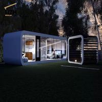 Capsule mobile 2-en-1 : Maison préfabriquée extensible en aluminium de 40 pieds pour un espace habitable modulable
