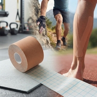 Plester Kinesiologi Profesional Tahan Air Elastis Plester Olahraga Bernapas untuk Stabilitas Sendi Crossfit Gym