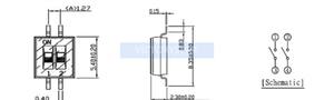 Surface Mounted Toggle Switch 2 Positions 4 positions 8 positions 127mm foot distance togg - Product Image 3