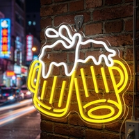 Luminaires LED néon personnalisables DIY pour bière, lettres lumineuses décoratives pour bar, enseignes lumineuses d'ambiance pour pub, enseignes pour entreprises, enseignes de magasin IP65