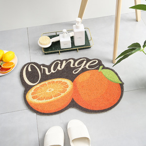 Tapis d'entrée à motif de fruits, impression personnalisée, tapis en PVC à boucles, antidérapant, tapis d'intérieur fabriqué à la machine, tapis mignon antidérapant et durable - Product Image 2