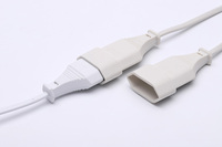 Cable de Alimentación de CA de PVC NBTOP Personalizado, Arnés de Cables, Ensamblaje de Conectores Macho y Hembra NEMA, Corriente Nominal de 2.5A, Industrial