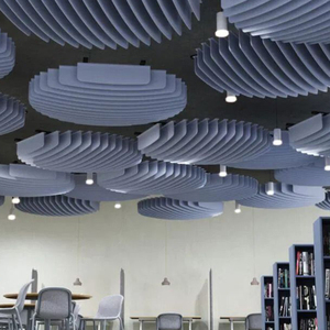 Panel acústico de aislamiento acústico Tablero de pared de techo colgante con diseño multifunción 9mm/12mm de espesor disponible - Product Image 2
