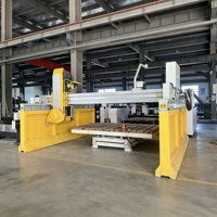 Machine à découper la pierre, scie à pont pour granit, découpeuse de dalles de marbre, machine à scier la pierre de type rail pour usine de traitement de la pierre