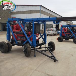 جهاز حفر آبار متين ومحمول يعمل بالديزل بطول 600 متر مع مضخة طين لحفر آبار المياه وأخذ عينات اللب - Product Image 3