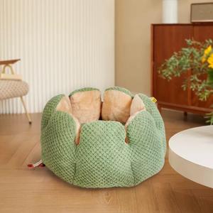 Joymay Custom Boucle Haustier Katzen bett Indoor Anti Scratch Maschinen wasch bare Mode Stil Blütenblatt Form Betten für Katzen Alle Rassen - Product Image 4