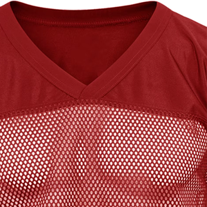 Jersey de Fútbol Americano de Fábrica OEM, Malla de Poliéster, Bordado Deslumbrante, Logotipo Personalizado, Uniforme Profesional Duradero para Equipos - Product Image 4