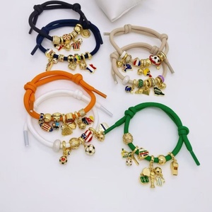 Pulsera de Nylon Trenzado Estilo Americano con Deslizador Ajustable, Ideal para Regalo del Día de la Independencia, No se Deslustra, con Múltiples Dijes, Venta al por Mayor - Product Image 5