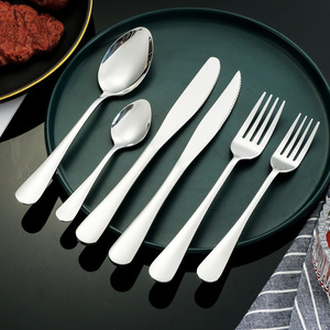 गर्म बेच 24 Pcs उपहार सेट के साथ सोने Flatware स्टेनलेस स्टील कटलरी सेट बॉक्स 24 pcs Flatware सेट - Product Image 5
