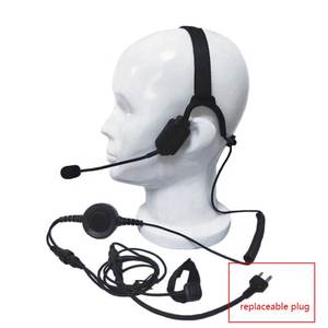 Casque à conduction osseuse pour talkie-walkie avec micro à flèche Casque à conduction osseuse avec Ptt pour motorola Kenwood Baofeng Hytera Radio - Product Image 2