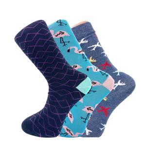 Chaussettes Jacquard Colorées et Amusantes à Motifs Animaux, Taille Unique, en Nylon, Chaudes, Respirantes, Douces, pour l'Hiver, Unisexe, Usage Quotidien - Product Image 3