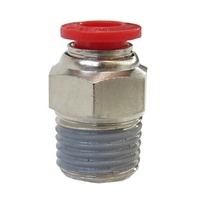 Raccord à Enfoncer en Cuivre Série PC Corps Hexagonal Connecteur Droit Résistance à la Corrosion pour Système Pneumatique