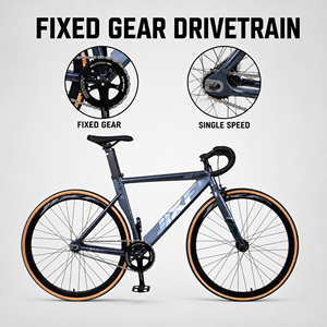 <span class=keywords><strong>Bicicletta</strong></span> a scatto fisso per <span class=keywords><strong>uomo</strong></span> e donna, bici da corsa a velocità singola 700C con telaio <span class=keywords><strong>in</strong></span> alluminio, <span class=keywords><strong>bicicletta</strong></span> unisex. - Product Image 4