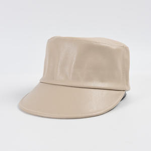 Sombrero <span class=keywords><strong>de</strong></span> montar a <span class=keywords><strong>caballo</strong></span> <span class=keywords><strong>de</strong></span> cuero PU nuevo <span class=keywords><strong>de</strong></span> color sólido vintage - Product Image 2