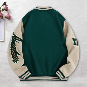 Fabbrica all'ingrosso giacche da Baseball personalizzate da <span class=keywords><strong>uomo</strong></span> e da donna ricamate stile Campus felpe adatte per uomini e donne - Product Image 2
