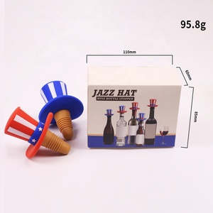 <span class=keywords><strong>Bouchon</strong></span> de bouteille de vin en silicone unique en forme de chapeau haut de forme |   <span class=keywords><strong>Bouchon</strong></span> de bouteille de vin décoratif, hermétique et de qualité alimentaire |   Logo personnalisé pour le vin et le champagne - Product Image 6
