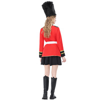 Eltern-Kind-Performance Halloween Rollenspiel Kinder Erwachsene Jungen Frauen Männer Wachjacke Britische Soldaten Königliche Ehrengarde Kostüm