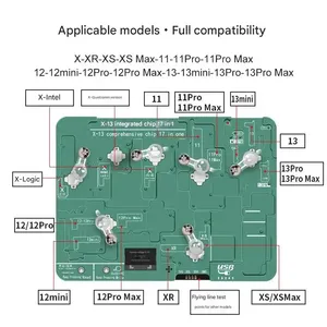 Programmeur de puces intégré YCS 17 NI 1 pour la logique du module de baseband Intel Qualcomm EEPROM iPhone <span class=keywords><strong>X</strong></span> XS <span class=keywords><strong>11</strong></span> 12 13 MAX <span class=keywords><strong>PRO</strong></span> – Outils de réparation logique - Product Image 5