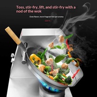 Robot de cuisine WOK commercial de luxe Semikron pour restaurant, haute efficacité, économie d'énergie, cuisson automatique des nouilles frites