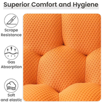 Fauteuil Canapé Bulle Rembourré Compressé, Fauteuil Courbé Capitonnée Moderne Écologique Durable pour Salon et Hôtel, Convertible